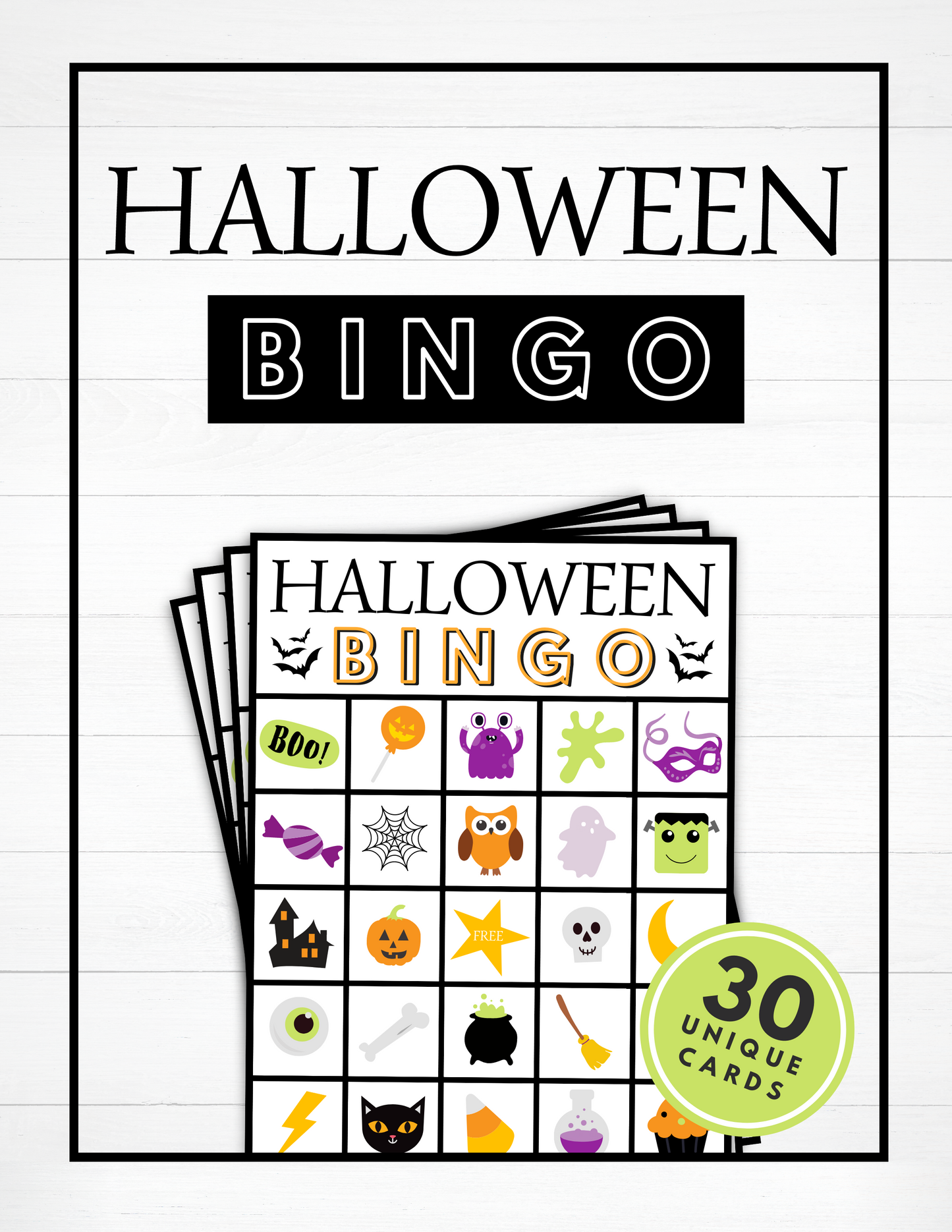 Halloween Bingo - Set of 30